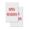 Signmission Open Sundays, Vinyl Decals Only 24 Inch x 36 Inch, Vinyl Decal, 2PK DSB-2436-2PACK-Open Sundays - alternate 1