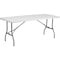 Flash Furniture Rectangle Folding Table, Plastic Top, White RB-3072FH-GG - alternate 1