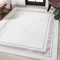 Jonathan Y Athens Classic Border Marble Pattern High-Low Silver/Gold 4 ft. x 6 ft. Area Rug CAR102C-4 - alternate 8