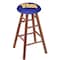 Holland Bar Stool Co Oak Bar Stool, Medium Finish, Pitt Seat RC30OSMed - alternate 1