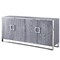 Homeroots 71" Ash Gray And Chrome Sideboard with Four Doors 545587 - alternate 9