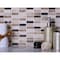Apollo Tile 12x12 Emperador Dark, Beige Travertine Marble Polished Floor and Wall Mosaic Tile 5 sqft/case, 5PK APL013288MPA - alternate 9