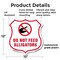 Signmission Alligator Warning Shield Sign Do Not Fee, 12 Inch X 12 Inch, Plastic Sign SHI-P-12-355 - alternate 5