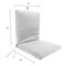 Jordan Mfg Teal Polyester Chair Cushion 24 in. H X 21 in. W X 44 in. L 9701-6828Q - alternate 4