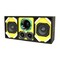 Deejay Led Loaded Box w/Two Despacito Heavy Duty 6-in Woofers One Horn and w/Two Bullet Tweeters YELLOW TBH6YELLOW - alternate 1