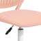 Homeroots Baby Pink and White Adjustable Height Swivel Rolling Office Chair 568068 - alternate 8