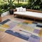 Homeroots 8' X 10' Plum Purple And Copper Abstract Washable Indoor Outdoor Area Rug 604381 - alternate 1