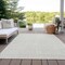 Homeroots 8' X 10' Ivory And Beige Geometric Washable Indoor Outdoor Area Rug 596941 - alternate 9