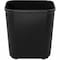 Rubbermaid Commercial 7 gal Rectangular Indoor Metal Can, Black, Open Top, Fiberglass, 14.5 in FG254300BLA - alternate 1
