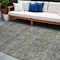 Homeroots 10' X 14' Brown and Black Oriental Washable Non Skid Indoor Outdoor Area Rug 563825 - alternate 1