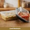 Eco Harmony Products Food Storage, Serving Tray with Vented Lid, Translucent, 6" x 6", 240PK 804561 - alternate 8