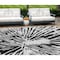 Homeroots 10' X 14' Ivory Black And Gray Abstract Washable Indoor Outdoor Area Rug 588015 - alternate 1