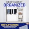 Lifemaster Metal Pants Hanger Set, Non-Slip, Space-Saving, Rubber-Coated, Black, 20PK LMHNMT22 - alternate 7
