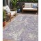 Homeroots 5' X 8' Lavender And Ivory Abstract Washable Indoor Outdoor Area Rug 600103 - alternate 1