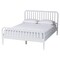 Baxton Studio Lucera Mid-Century White Queen Size 4-Piece Bobbin Bedroom Set 257-14016-14127-14121-14121-ZORO - alternate 9