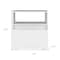 Homeroots 21" White Wood One Drawer Nightstand 543682 - alternate 8