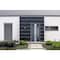 Vdomdoors Steel Door Deux 1717 Gray Graphite Stainless Inserts Single Modern Painted 36x80 DEUX1717EXD-GRE-W36xH80-RH-O - alternate 7