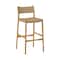 Armen Living Erie Woven Paper Cord and Oak Wood Counter Stool LCERBANAT26 - alternate 1