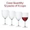 Smarty Had A Party 13 oz. Clear Ribbed Plastic Wine Glasses, 48PK 1713-CASE - alternate 7