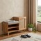 Homeroots 41in Beige and Brown Boucle and Solid Wood Upholstered Storage Bench With Drawers 723430 - alternate 9