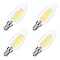 Luxrite 8W LED Candelabra Bulb, 75W Equivalent, E12 Base, 1000 Lumens, 5000K Bright White, 4PK LR21714 - alternate 1