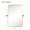 Homeroots 32" Silver Iron Framed Bathroom Vanity Mirror 565057 - alternate 3