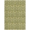 Homeroots 3' X 5' Green Damask Washable Non Skid Indoor Outdoor Area Rug 563883 - alternate 9
