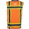 Pip ANSI Type R Class 2 Black Bottom Mesh Vest with "D" Ring Access 302-0660D-OR/L - alternate 2