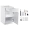 Vevor Shaker Base Cabinet 18" W x 24" D x 34.5" H Ready to Assemble with Drawer White KLCC-01 - alternate 1