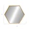 Homeroots 25" Gold Metal Hexagon Accent Mirror 632799 - alternate 5