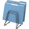Fellowes File Holder, Black, Steel, 7 1/4 in W, 6 in L, 8 1/4 in H, 5 Number of Compartments 69712 - alternate 1