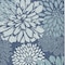 Homeroots 4' X 6' Navy Blue Floral Indoor Outdoor Area Rug 572574 - alternate 7