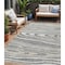 Homeroots 5' X 8' Gray Ivory And Beige Faux Bois Washable Indoor Outdoor Area Rug 614480 - alternate 1