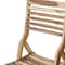 Homeroots 22" Brown Solid Wood Outdoor Folding Dining Chair 383479 - alternate 6