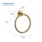 Kibi Circular Bathroom Towel Ring - Brushed Brass KBA1406BB - alternate 8