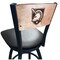 Holland Bar Stool Co 36" Blk Wrnkl US Military Academy ARMY Swivel Bar Stool, Engraved Back L03836BWMedMplAUSMilABlkVinyl - alternate 1