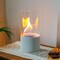 Edendirect 5 in. Tabletop Ventless Bioethanol Fireplace, White Round Stainless Steel Burner Cup ZR-06-910W - alternate 5