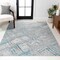 Jonathan Y Slant Modern Abstract Gray/Turquoise 4 ft. x 6 ft. Area Rug SOR201A-4 - alternate 1