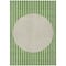 Homeroots 10' X 14' Green And Gray Striped Washable Indoor Outdoor Area Rug 597162 - alternate 7