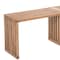 Homeroots 54in Natural Solid Wood Extendable Indoor Outdoor Bench 668842 - alternate 5