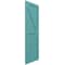 Ekena Millwork True Fit PVC Two Equal Panel Farmhouse Fixed Mount Shutters w/Z-Bar, Pure Turquoise, 18W x 25H, PR TFP102FH18X025PT - alternate 11