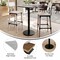 Flash Furniture 30" x 24" Tabletop, Seamless Surface Technology, Gray Faux Concrete, 18" Round Black Bar Height Base ST-REC2430-CMGY-TR18B-GG - alternate 8