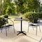 Flash Furniture Lila 27.5in Black Square Aluminum Indoor-Outdoor Table Set with 2 Black Slat Back Chairs TLH-ALUM-28SQ-017BK2-GG - alternate 19