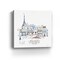 Homeroots French Caf With Red And Blue Accents Unframed Print Wall Art 399043 - alternate 4