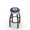 Holland Bar Stool Co 30" Blk Wrinkle Winnipeg Jets Swivel Bar Stool, Chrome Ring L8B3C30WinJet - alternate 1