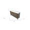 Homeroots 59" Dark Brown Solid Wood Six Drawer Double Dresser 473110 - alternate 7