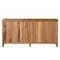 Homeroots 71in Brown Solid Wood Carved Geometric Sideboard with Four Doors 634325 - alternate 10