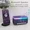Alpha Digital Bluetooth Stereo Speaker- 10W, Alarm Clock, Charging, Light -Black S300-BK - alternate 9