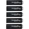Centon 32 GB DataStick Pro USB 3.0 Flash Drive - 32 GB - USB 3.0 - Black - 5 Year Warranty - 5 Pack S1-U3P6-32G-5B - alternate 1