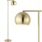 Jonathan Y Eva 58.5" Modern Contemporary LED Floor Lamp with Metal Globe Shade, Brass Gold JYL3088A - alternate 1